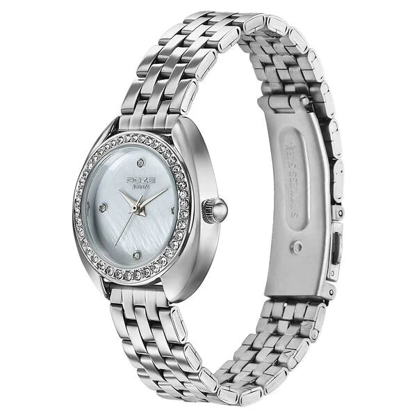 Sonata SP80151SM01 | Poze By Sonata Quartz Analog Mother of Pearl Dial Silver Metal Strap Watch For Women