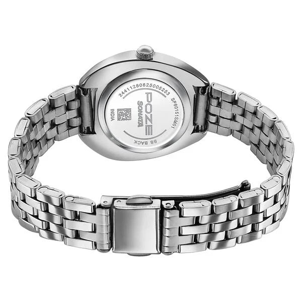 Sonata SP80151SM01 | Poze By Sonata Quartz Analog Mother of Pearl Dial Silver Metal Strap Watch For Women