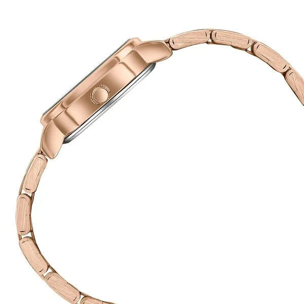 Sonata SP80161WM01 | Poze By Sonata Quartz Analog White Mother of Pearl Dial Rose Gold Stainless Steel Strap Watch For Women