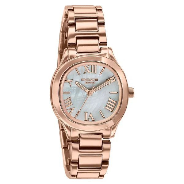 Sonata SP80162WM01 | Poze By Sonata Quartz Analog White Mother of Pearl Dial Rose Gold Metal Strap Watch For Women