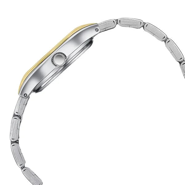 Sonata SP80168BM01 | Poze By Sonata Quartz Analog Silver Dial Two Toned Metal Strap Watch For Women