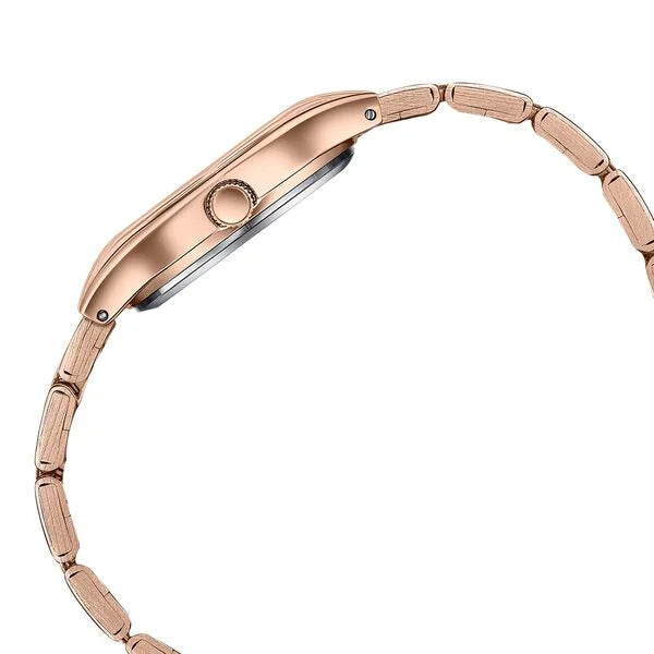Sonata SP80168WM01 | Poze By Sonata Quartz Analog Pink Dial Rose Gold Metal Strap Watch For Women