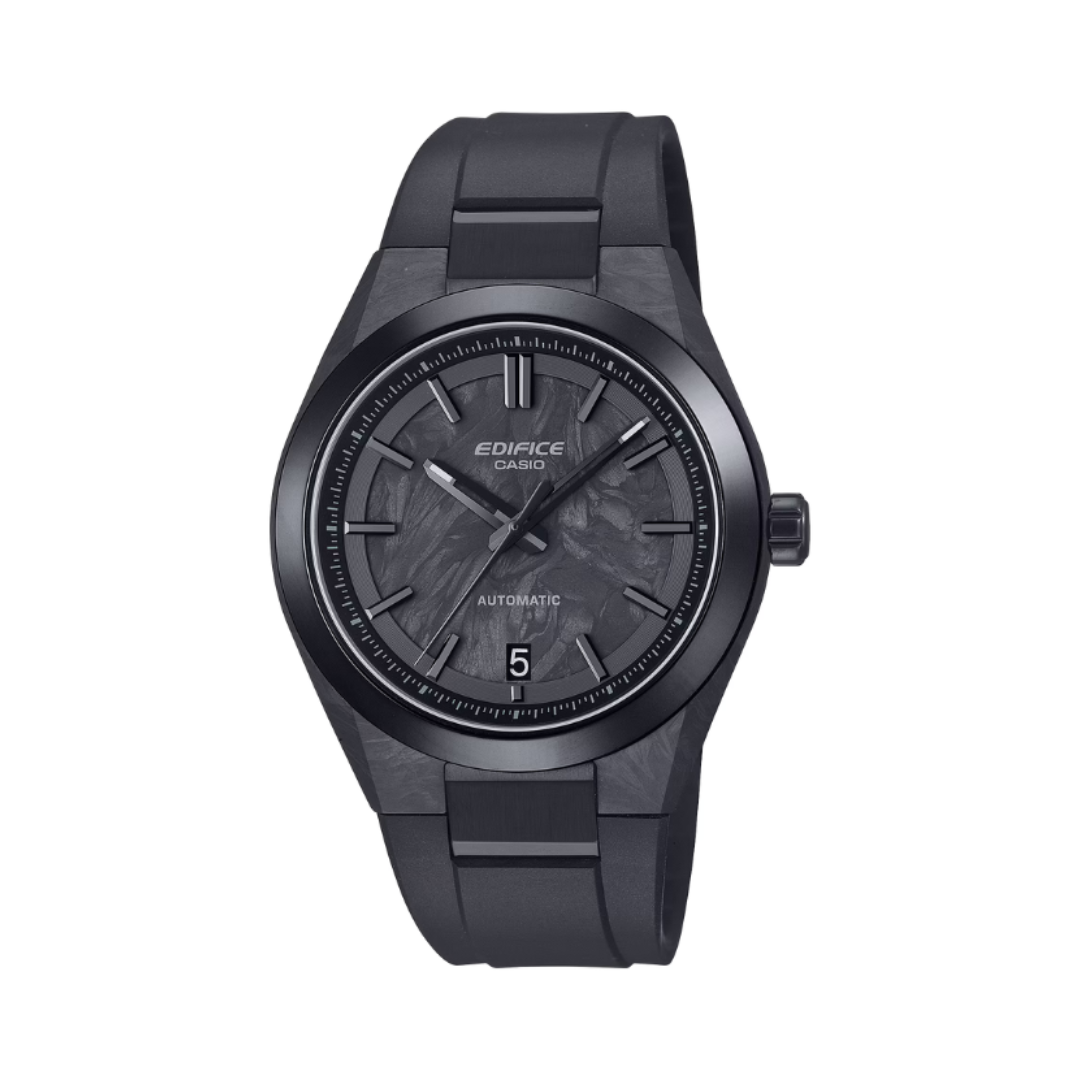 Casio EFK-100XPB-1ADR ED673 | Edifice Men Automatic Black Dial Analog Resin Watch.