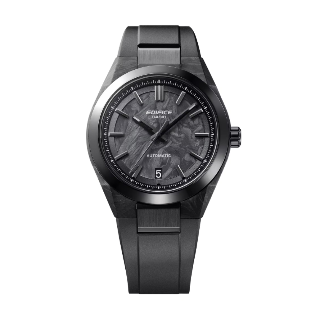 Casio EFK-100XPB-1ADR ED673 | Edifice Men Automatic Black Dial Analog Resin Watch.