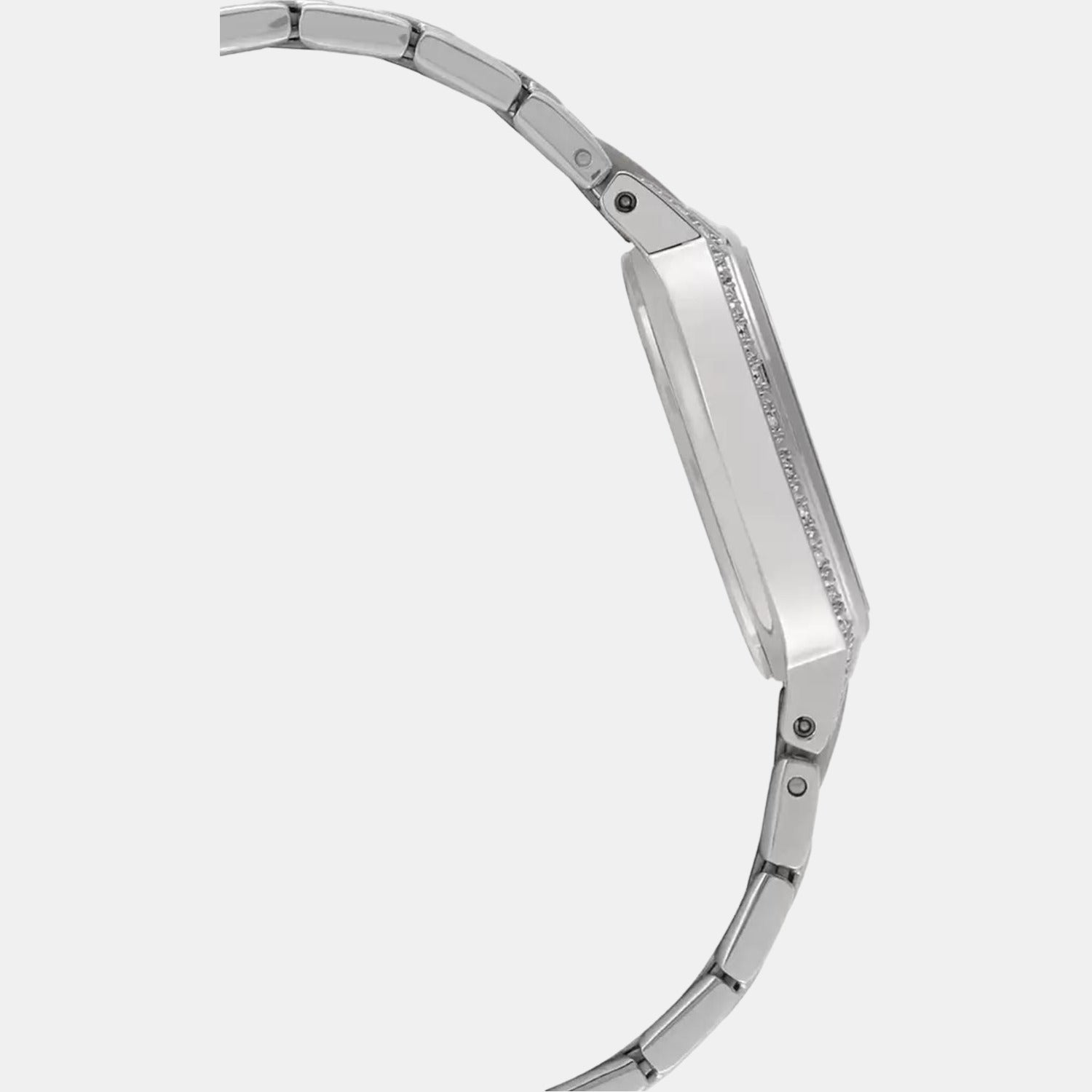 Sheen Women Quartz Silver Dial Analog Stainless Steel Watch SX129
