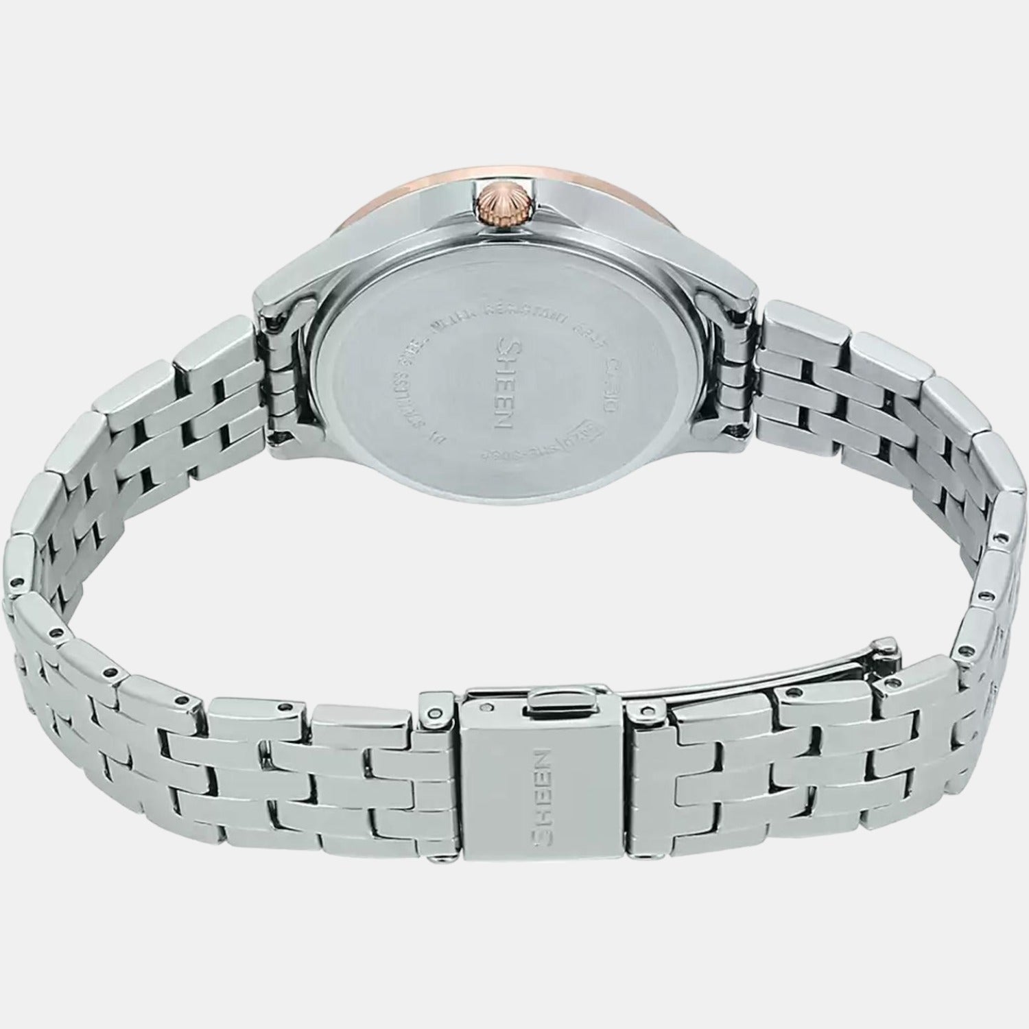 Sheen Women Quartz Silver Dial Chronograph Stainless Steel Watch SX221