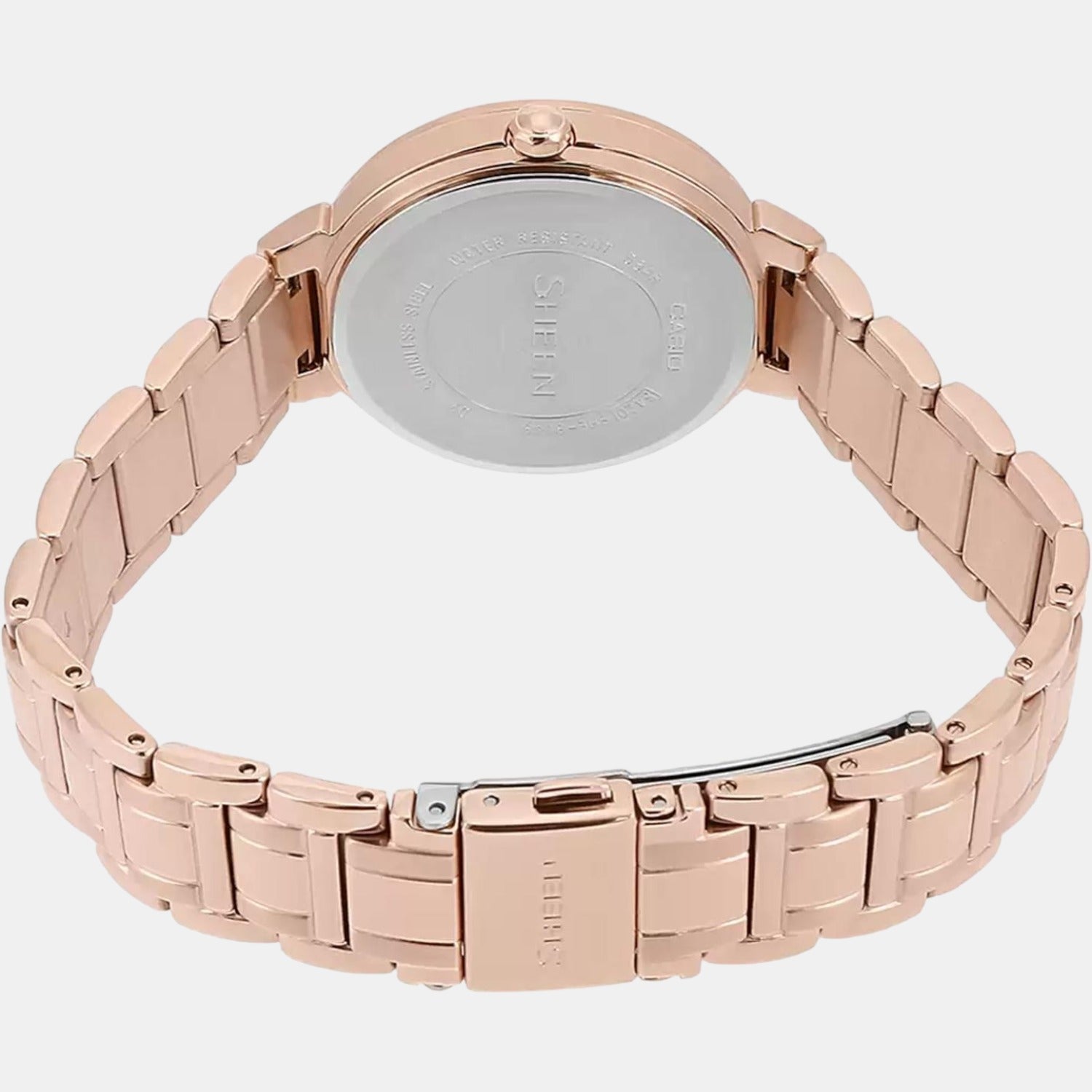 Sheen Women Quartz Rose Gold Dial Analog Stainless Steel Watch SX250