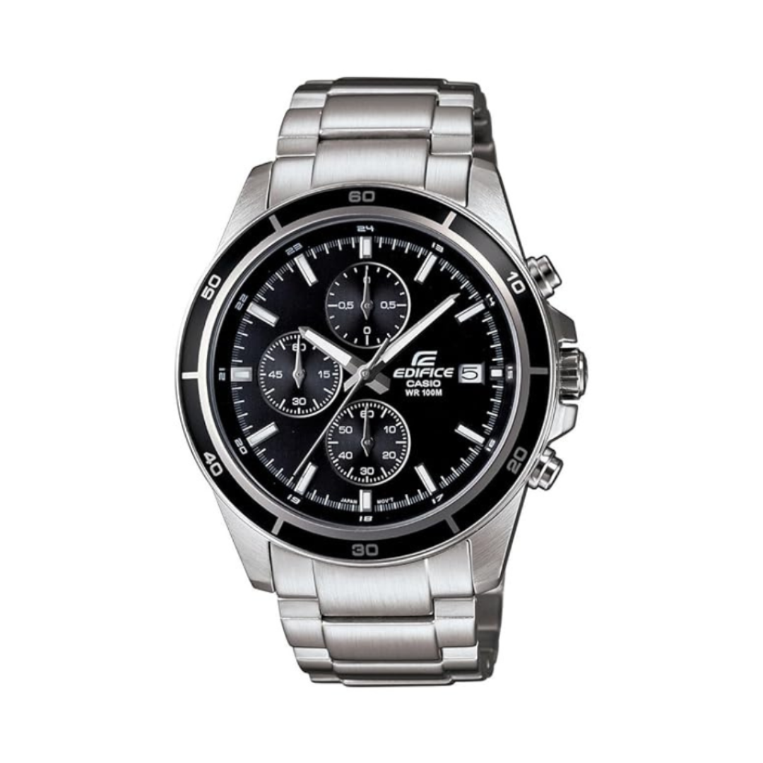 Casio EFR-526D-1AVUDF EX093 | Edifice Men Quartz Black Dial Chronograph Stainless Steel Watch