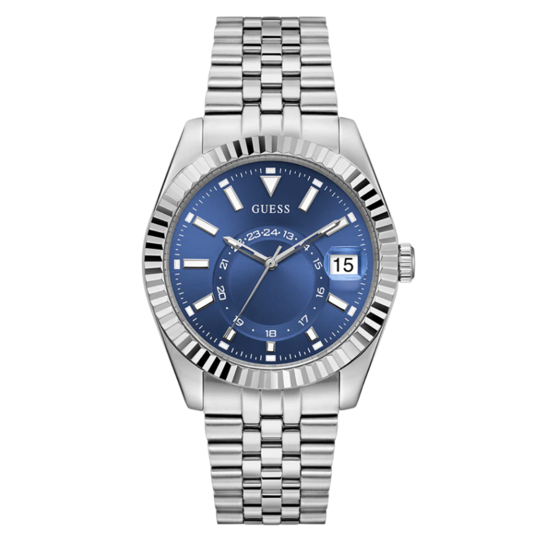 Guess GW0977G1 | Gd Jaden Men Quartz Blue Dial Analog Stainless Steel.