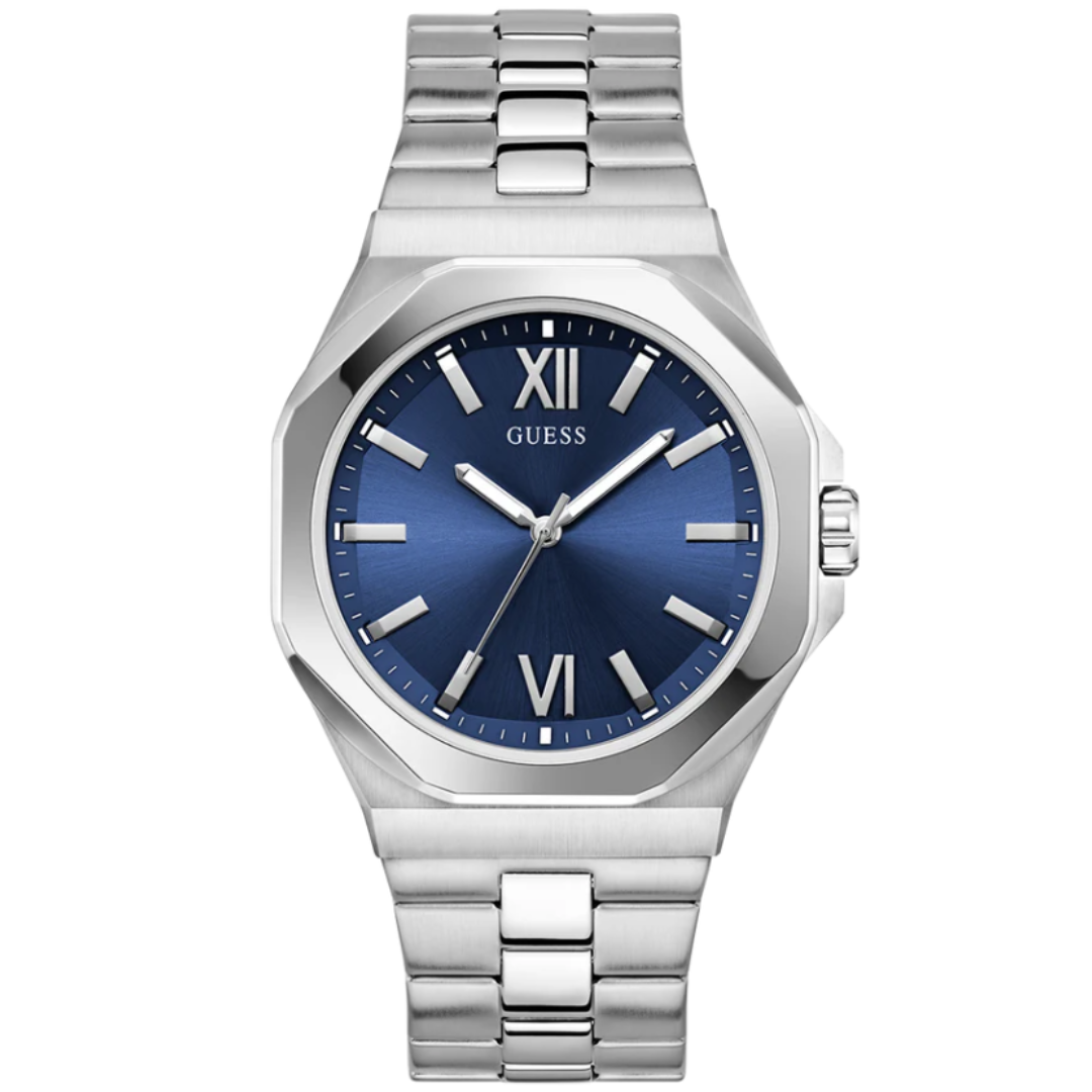 Guess GW0849G1 | Gd Emperor Men Quartz Blue Dial Analog Stainless Steel.