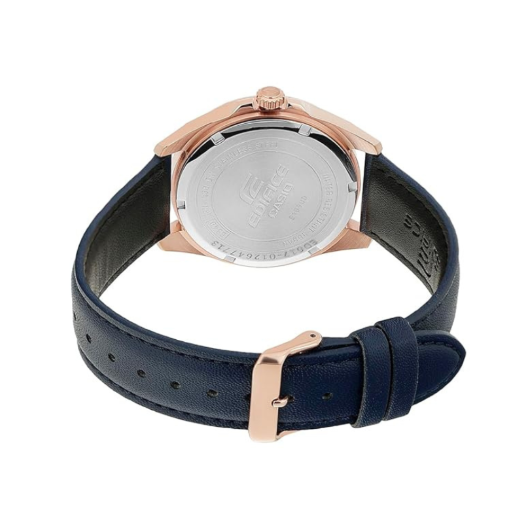 Casio EFV-150CL-2AVUDF ED617 | Edifice Men Quartz Blue Dial Analog Leather Watch