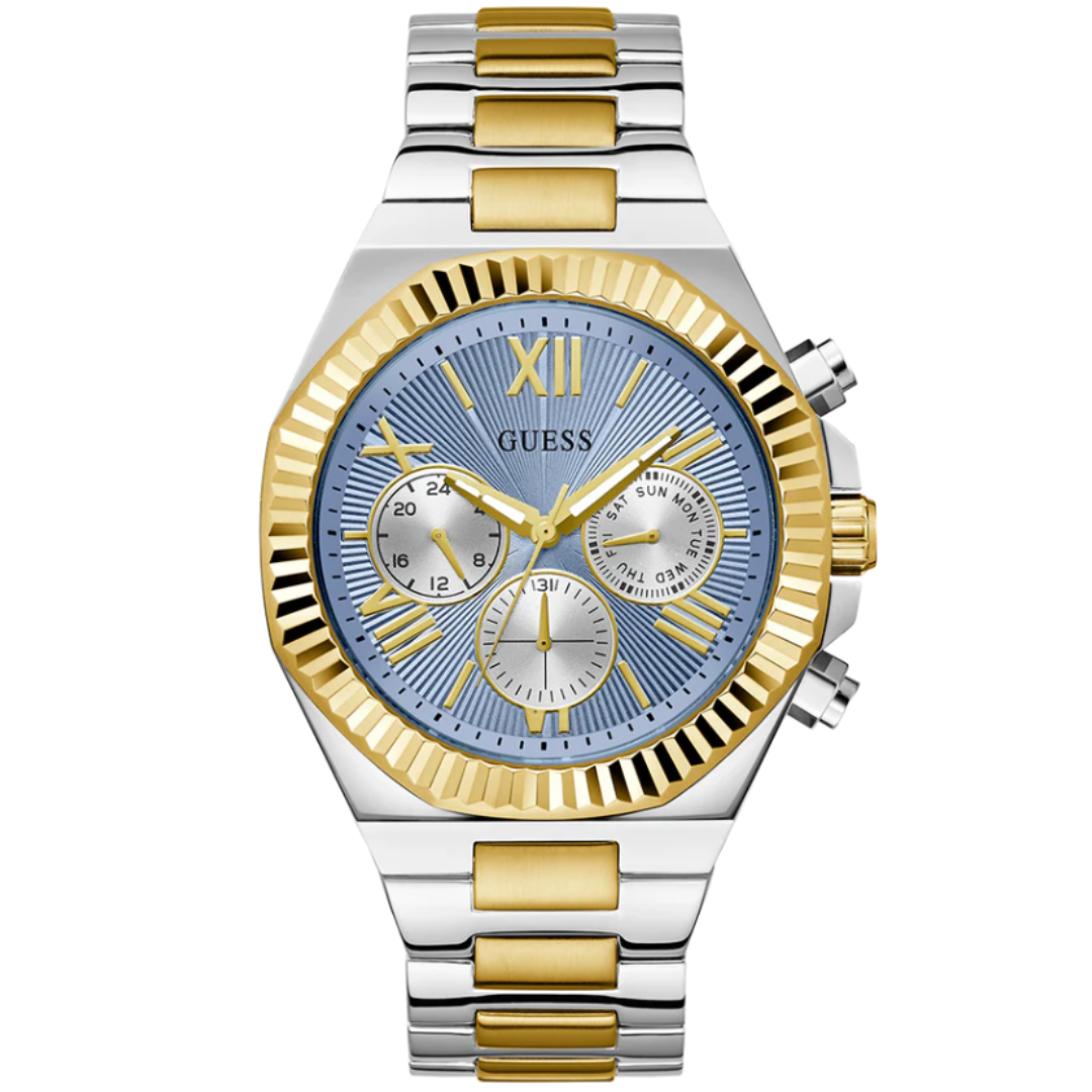 Guess GW0703G3 | Gd Equity Men Quartz Blue Dial Analog Stainless Steel.