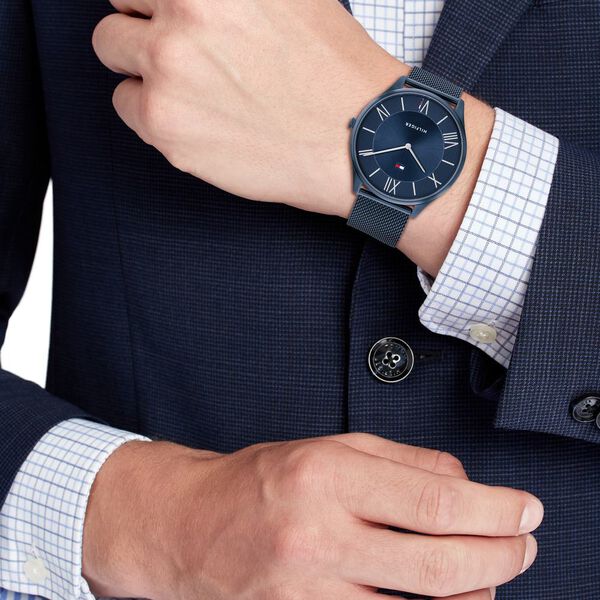 Tommy Hilfiger TH1710514 | Tommy Hilfiger Blue Dial Blue Stainless Steel Strap Watch for Men