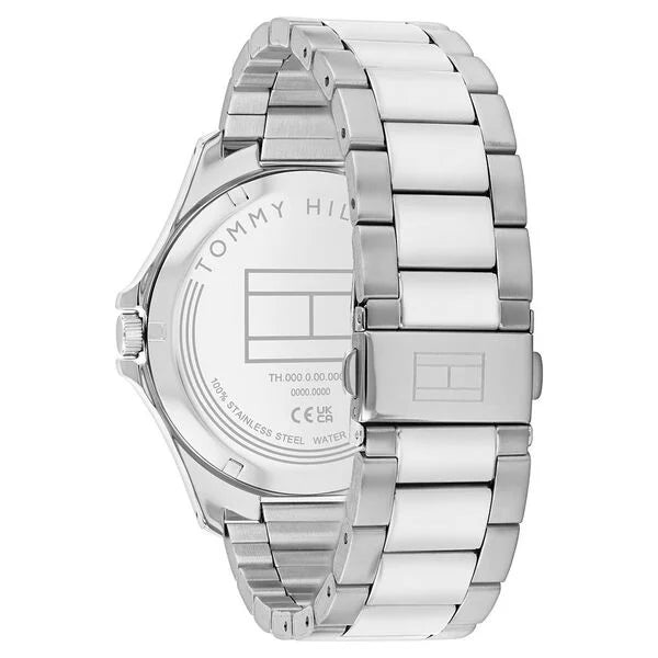 Tommy Hilfiger TH1710672 | Tommy Hilfiger Quartz Analog Green Dial Silver Stainless Steel Strap Watch For Men