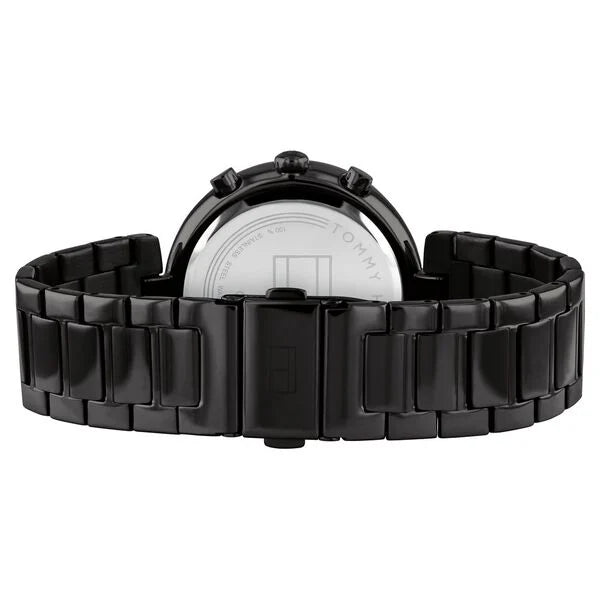 Tommy Hilfiger NCTH1782390 | Tommy Hilfiger Quartz Multifunction Black Dial Stainless Steel Strap Watch for Women