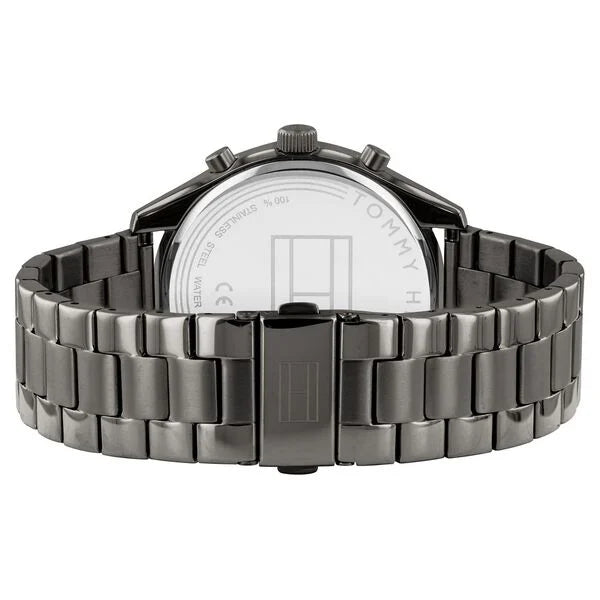 Tommy Hilfiger NCTH1791727 | Tommy Hilfiger Quartz Multifunction Black Dial Stainless Steel Strap Watch for Men