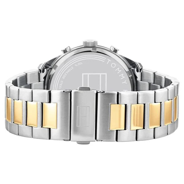 Tommy Hilfiger NETH1791944 | Tommy Hilfiger Black Dial Stainless Steel Strap Watch for Men