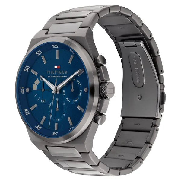 Tommy Hilfiger TH17922089 | Tommy Hilfiger Quartz Multifunction Blue dial Stainless Steel Strap Watch for Men