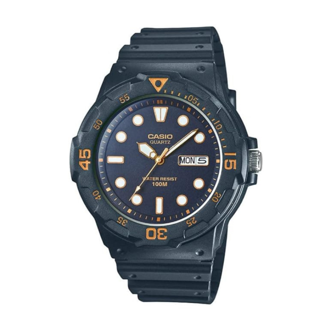 Casio MRW-200H-1EVDF A596 | Casio Youth Series Analog Black Dial Men's Watch