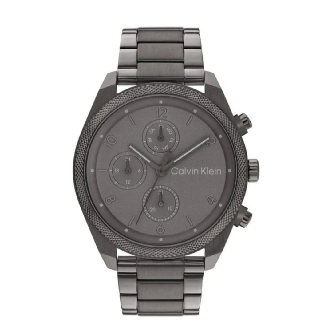 Calvin Klein 25200462 | Impact Men Quartz Grey Dial Chronograph Stainless Steel Watch