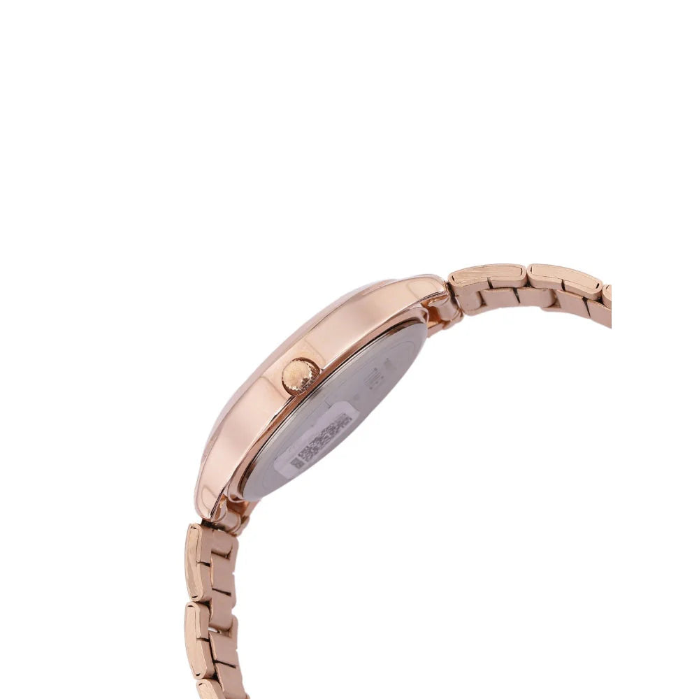 Timex TW000Q810 | Timex Fashion Women's Rose Gold Dial Round Case Multifunction Function Watch.