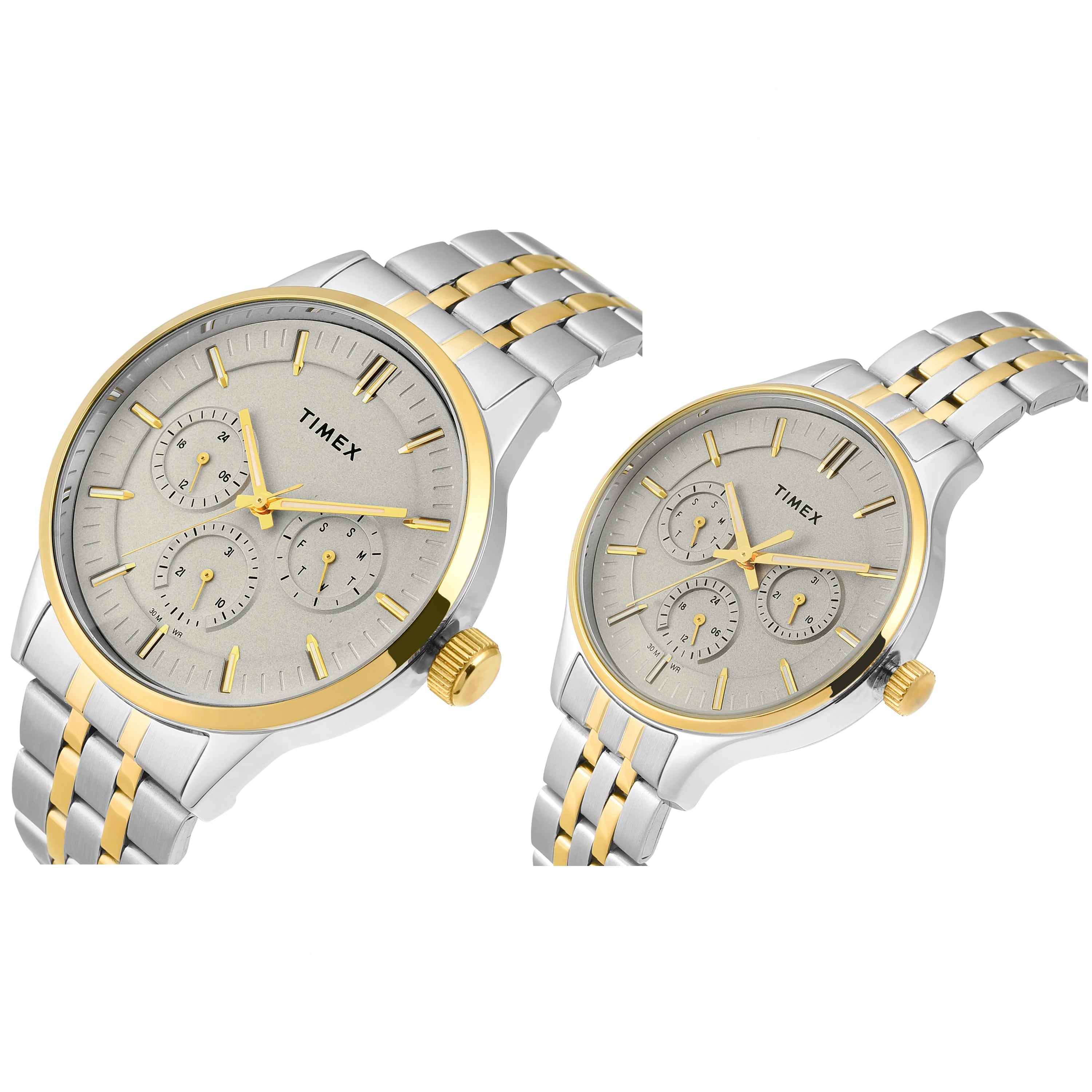 Timex TW00PR317 | TIMEX Pairs Grey Round Dial Analog Watch
