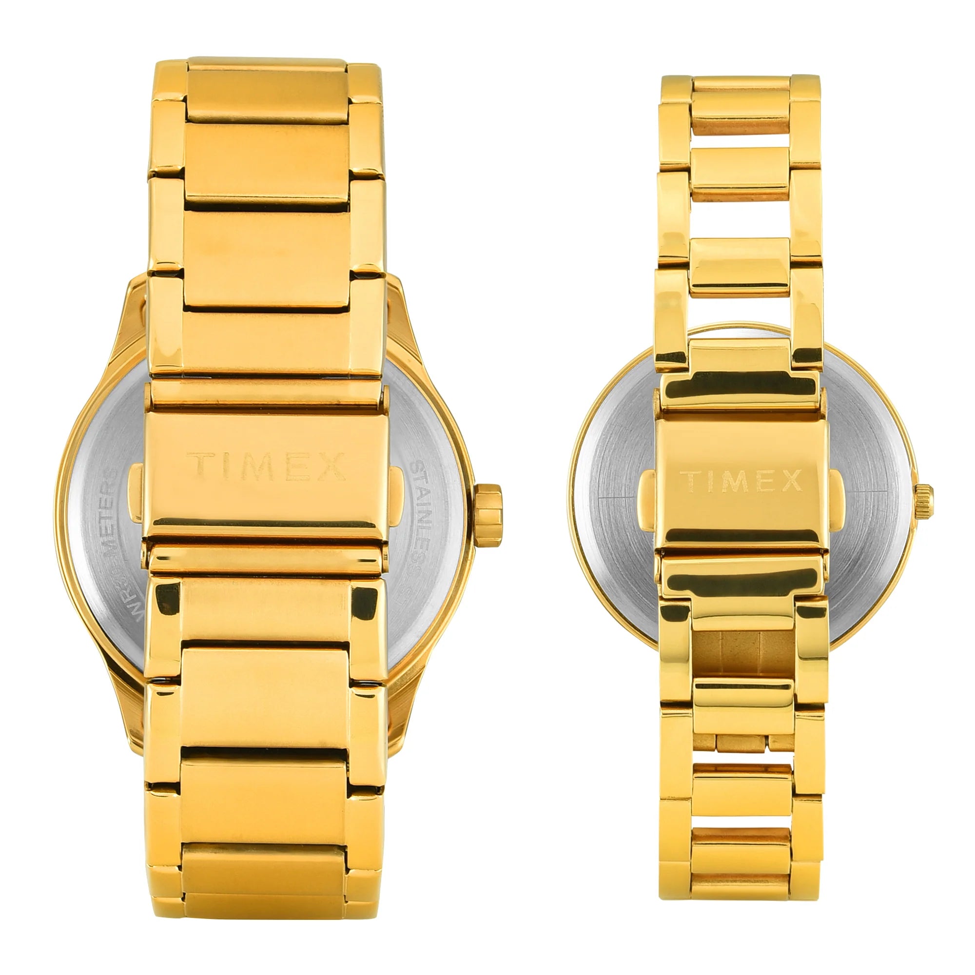 Timex TW00PR339 | TIMEX Round Green Dial Analog Pair's Watch