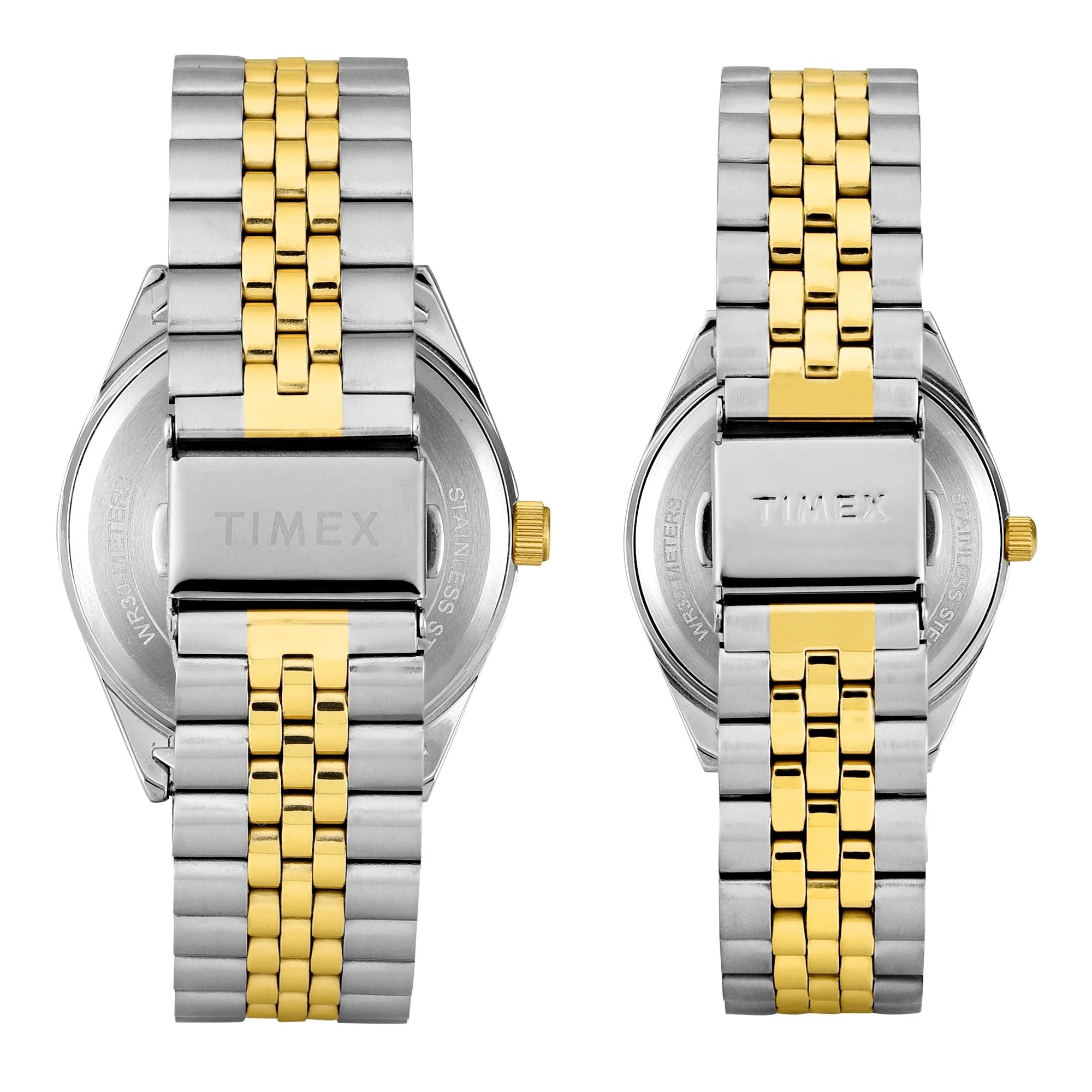 Timex TW00PR347 | TIMEX Trendline Green Round Dial Analog Pair's Watch