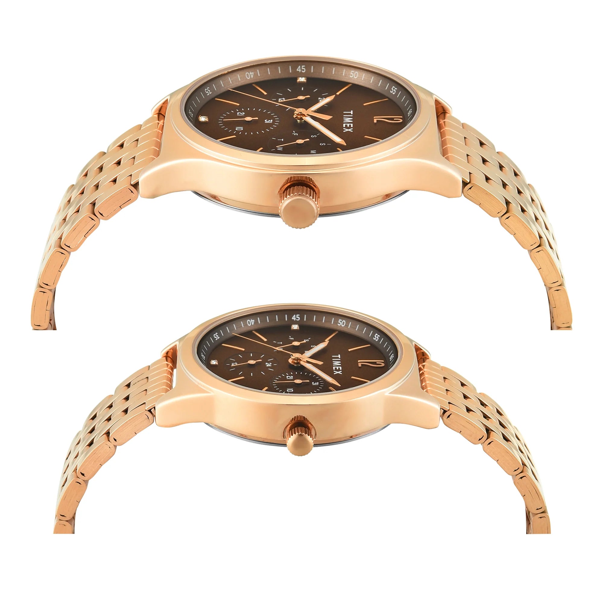 Timax TW00PR349 | TIMEX Trendline Brown Round Dial Analog