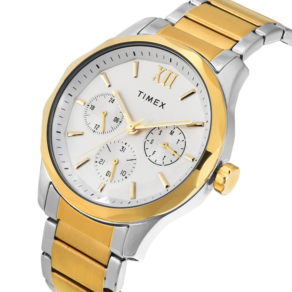 Timex TW0TG7624 | Timex Men White Round Multifunction Dial Watch