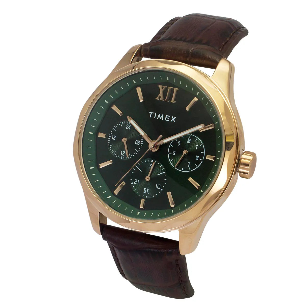 Timex TW0TG7634 | Timex Men Green Round Dial Analog Watch