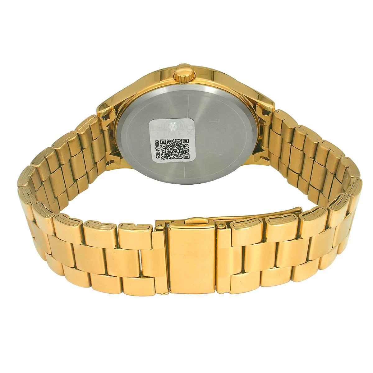 Timex TWEG18421 | Timex Men Analog Silver Round Brass Dial Watch
