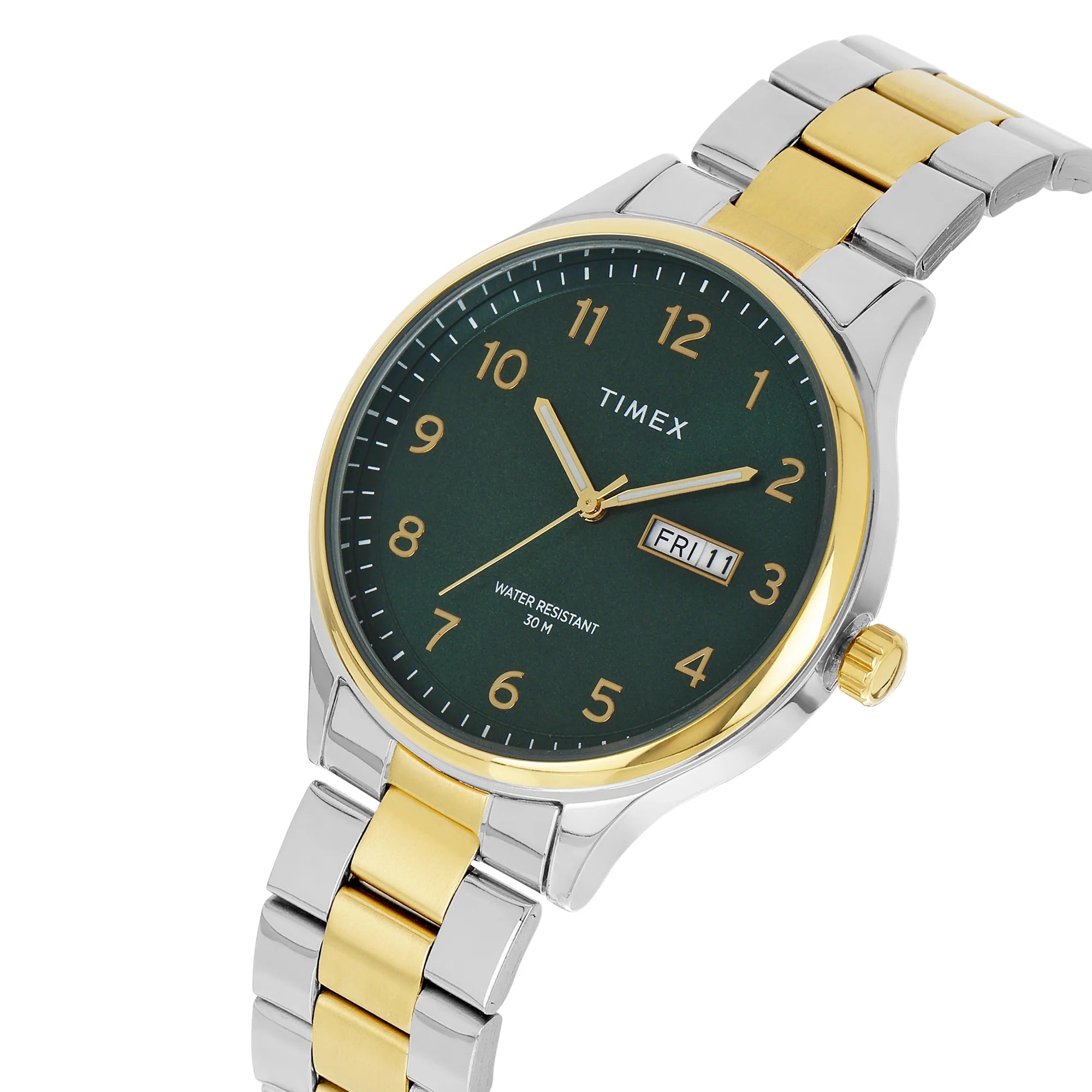 Timex TWEG18443 | TIMEX Men Green Round Dial Analog Watch