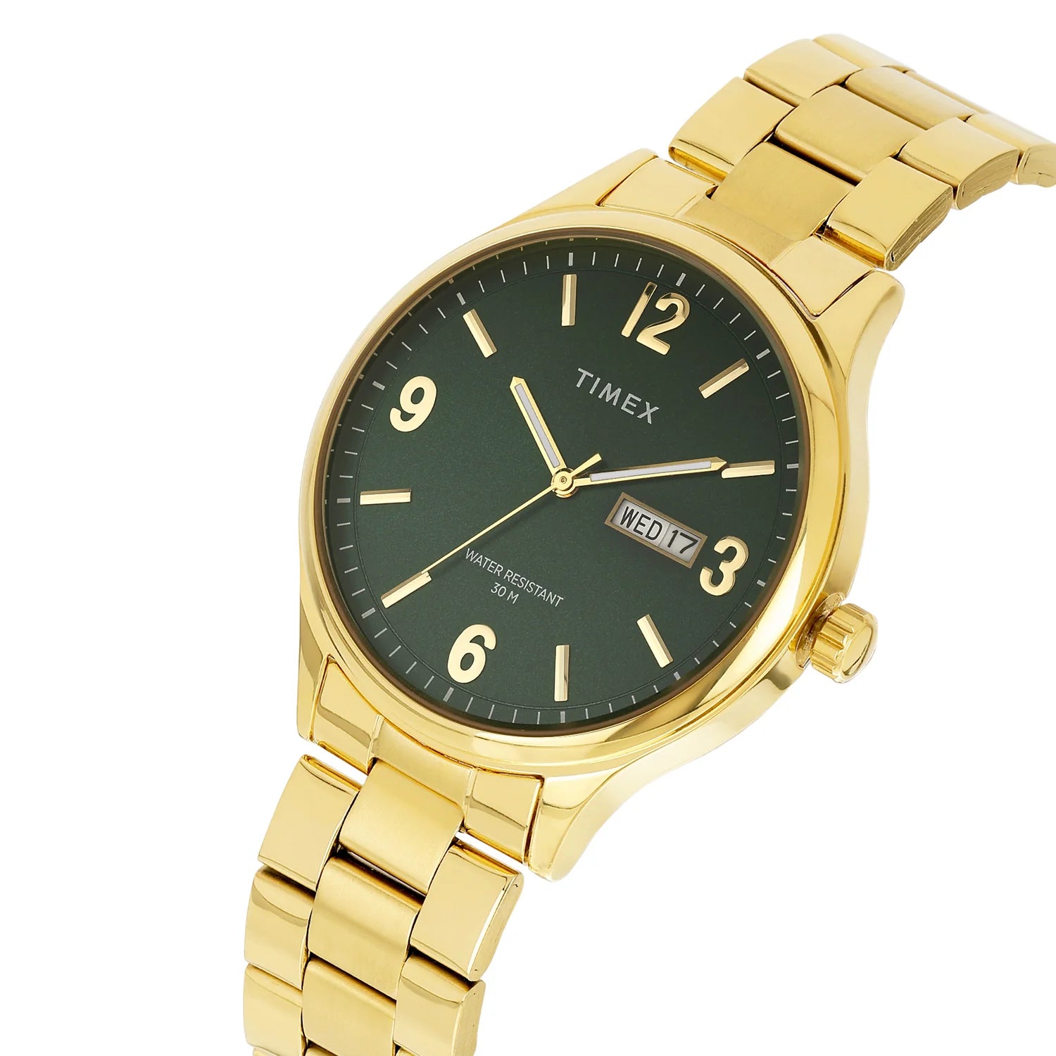 Timex TWEG18445 | TIMEX Green Round Dial Analog Men's Watch