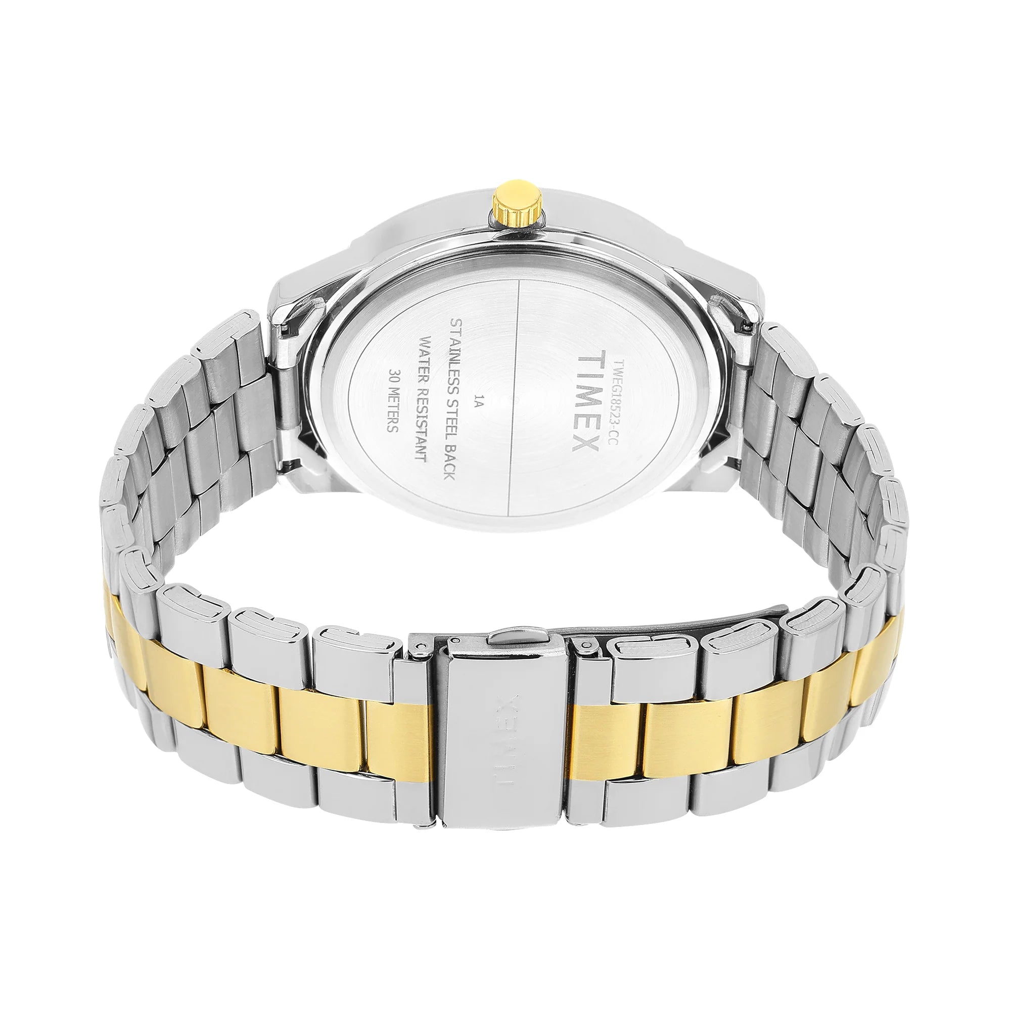 Timex TWEG18523 | TIMEX Men Silver Round Dial Analog Watch.