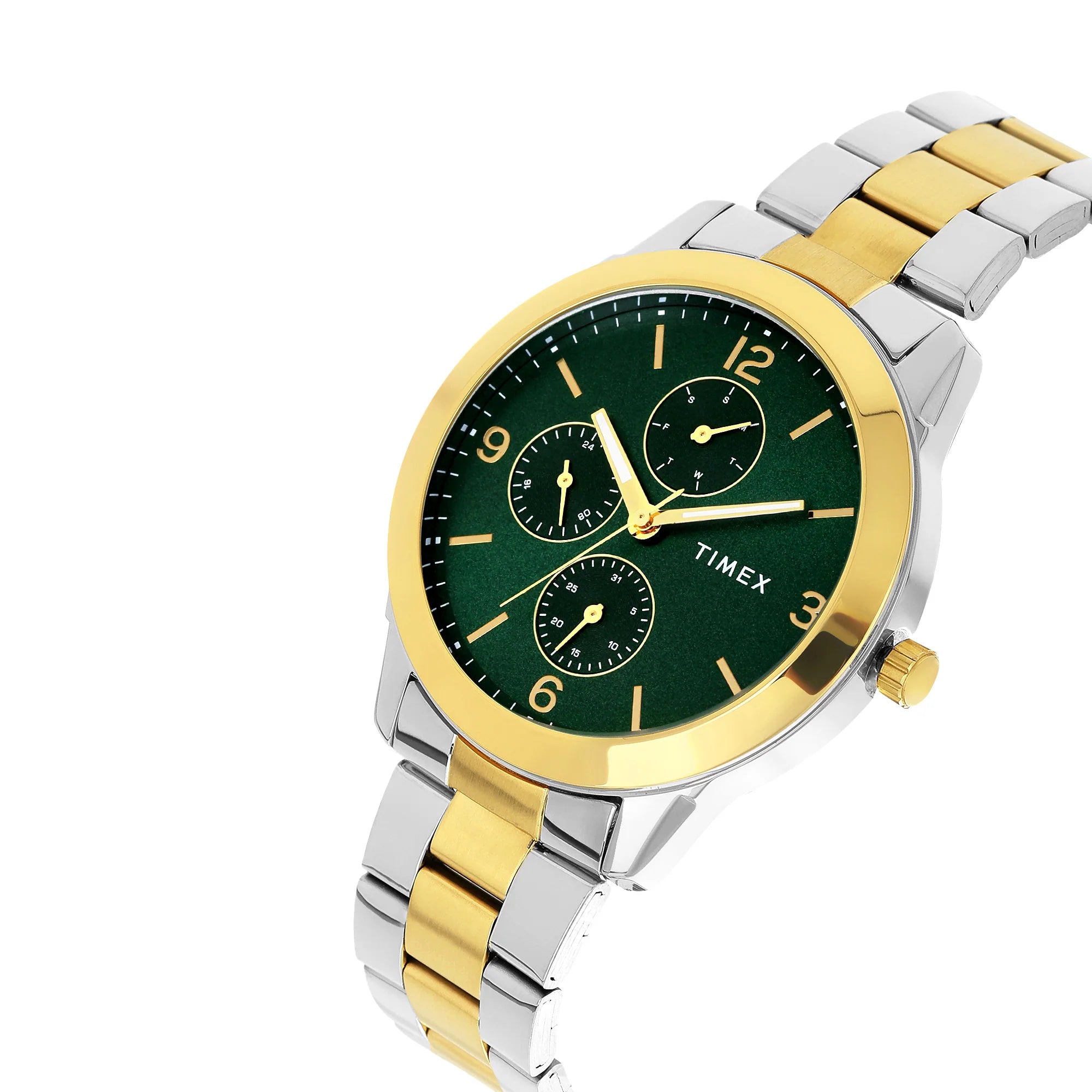 Timex TWEG18525 | TIMEX Men Green Round Dial Analog Watch