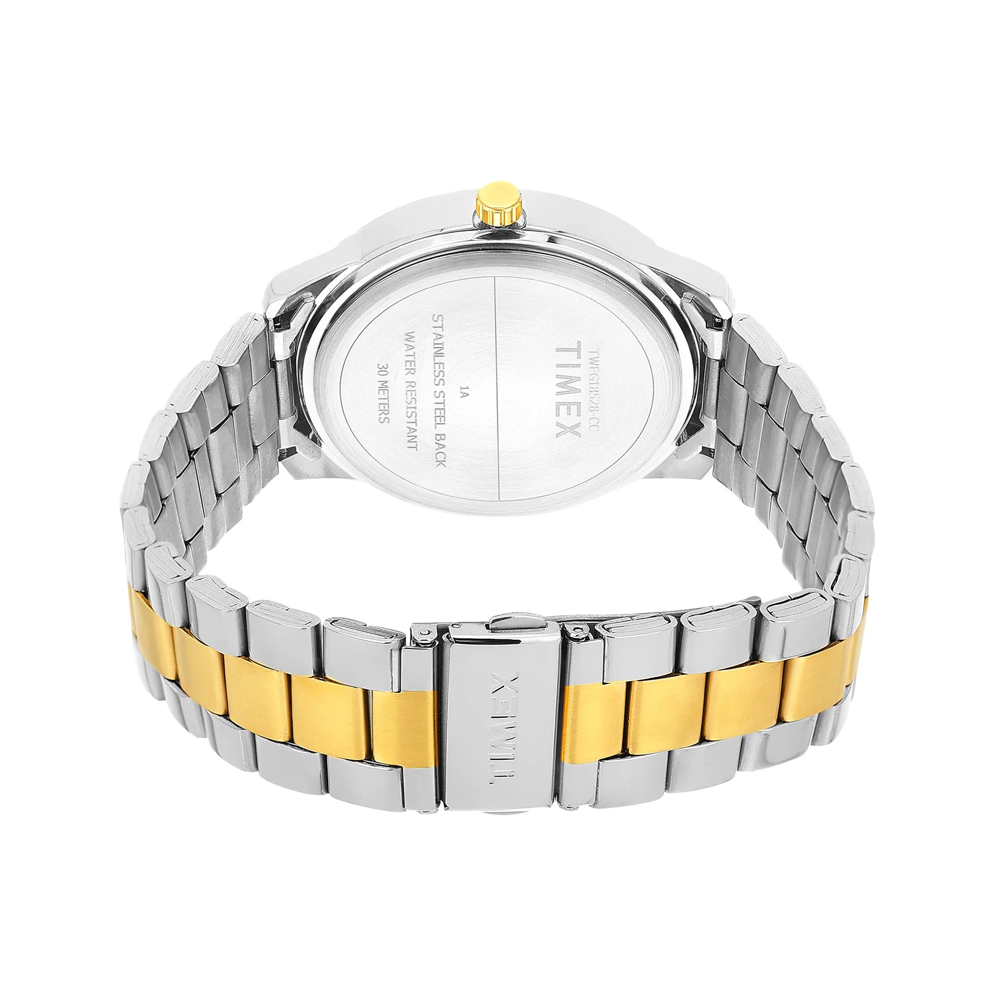 Timex TWEG18528 | TIMEX Men Silver Round Dial Analog Watch.
