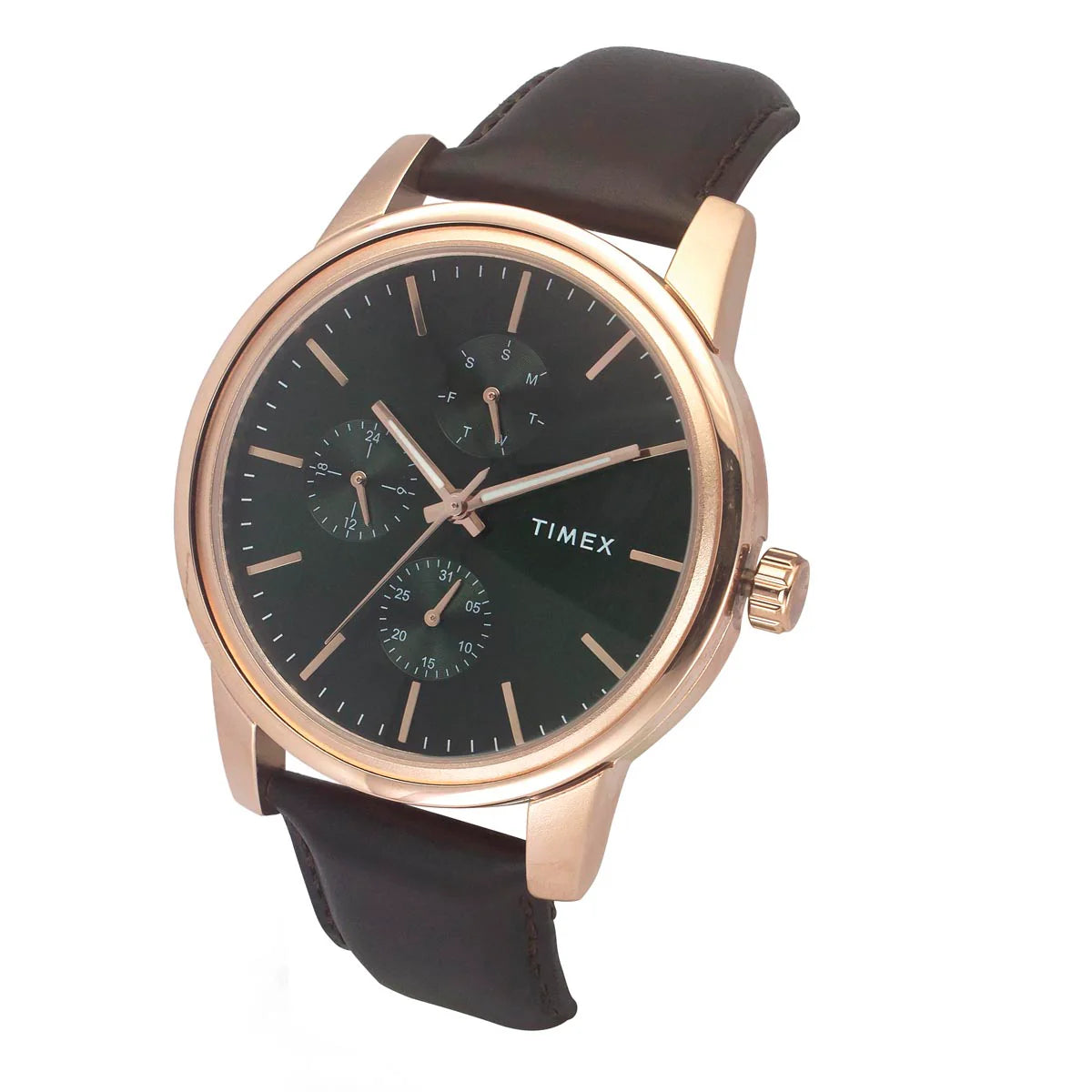 Timex TWEG18905 | Timex Men Green Round Dial Analog Watch