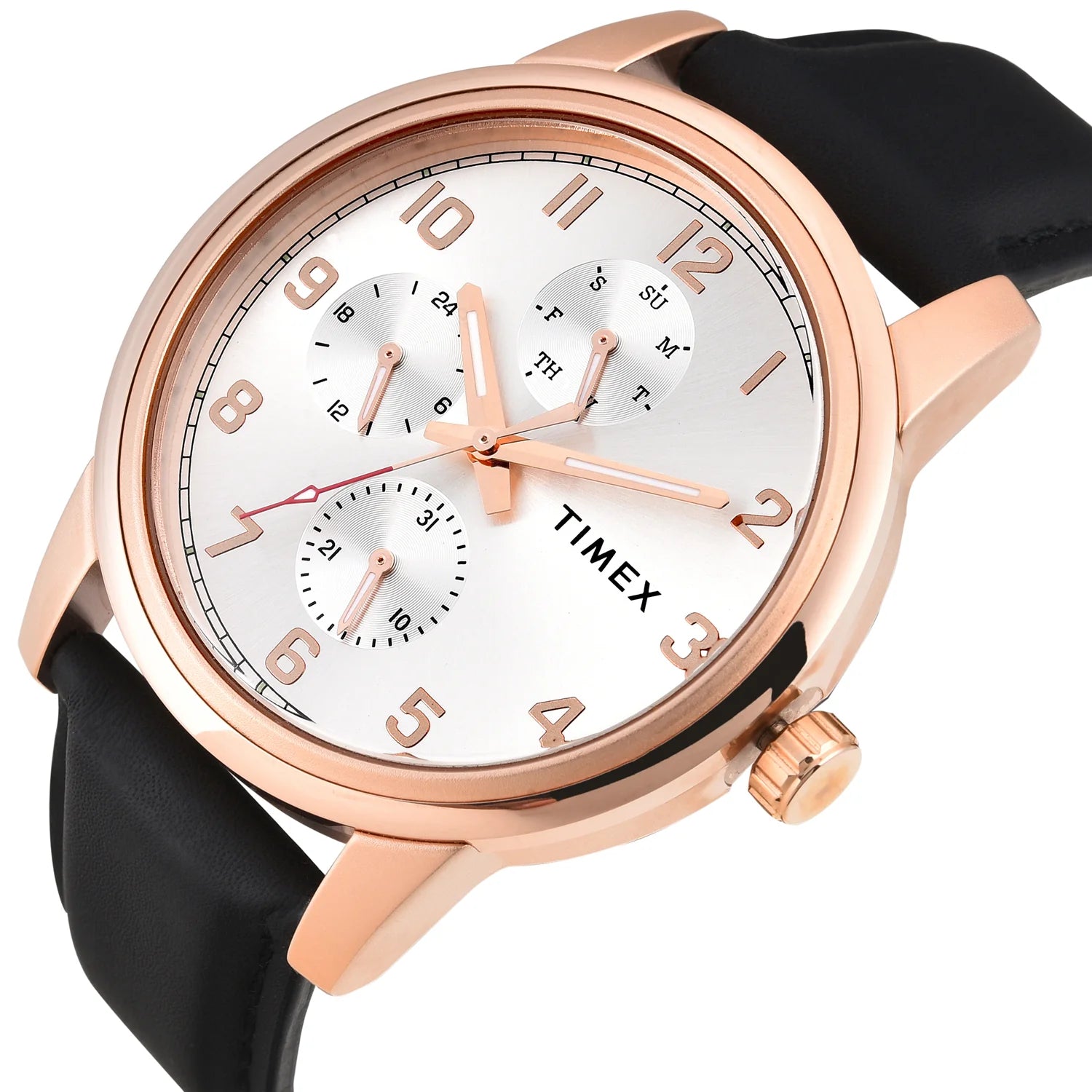 Timex TWEG18908 | TIMEX Silver Tone Round Dial Analog Men's Watch.