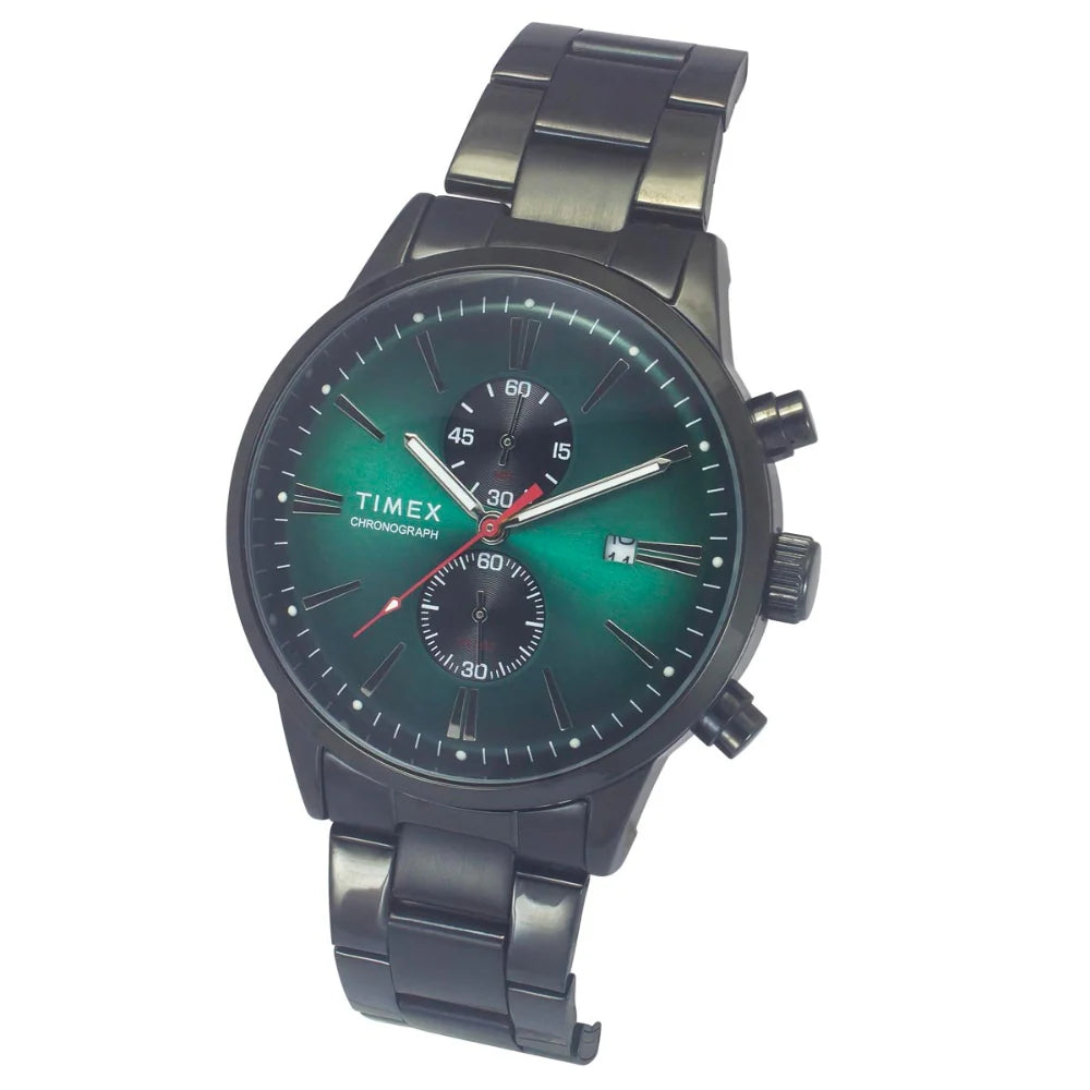 Timex TWEG19933 | Timex Cosmic Awe Men Chronograph Round Dial Green Watch