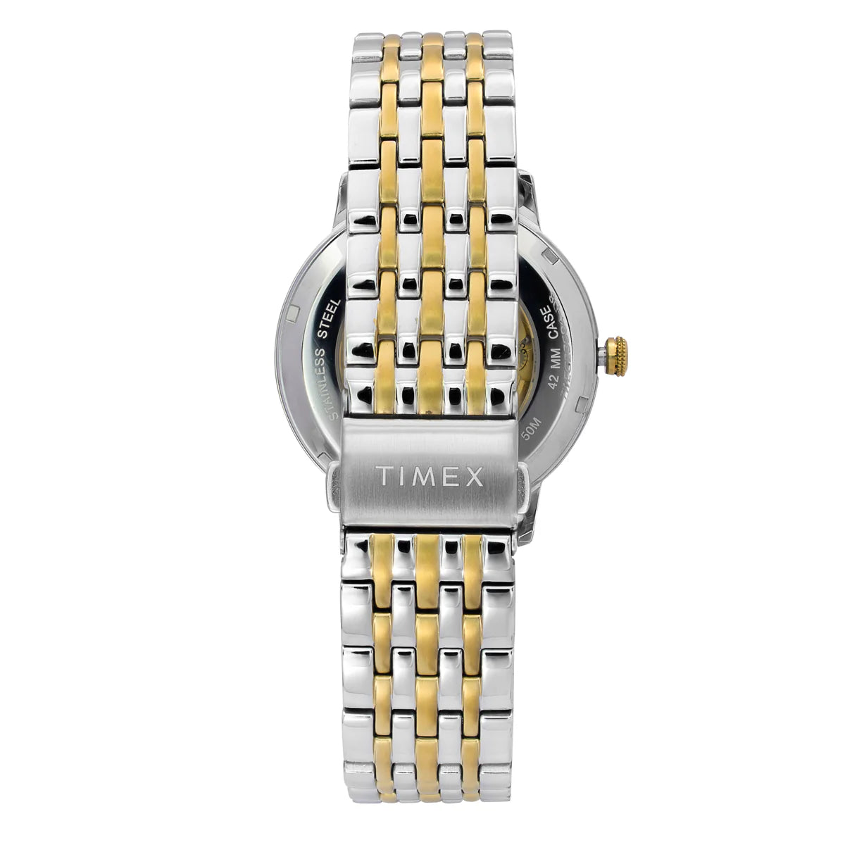 Timex TWEG23504 | TIMEX Green Round Dial Analog Automatic Men's Watch.