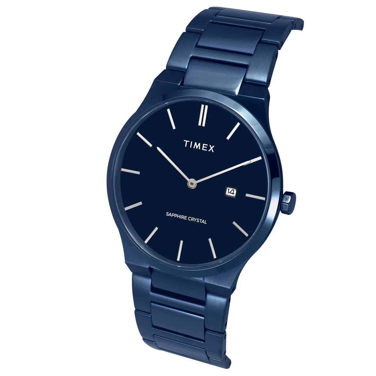 Timex TWEG23602 | Timex Men Analog Blue Round Stainless Steel Dial Watch.