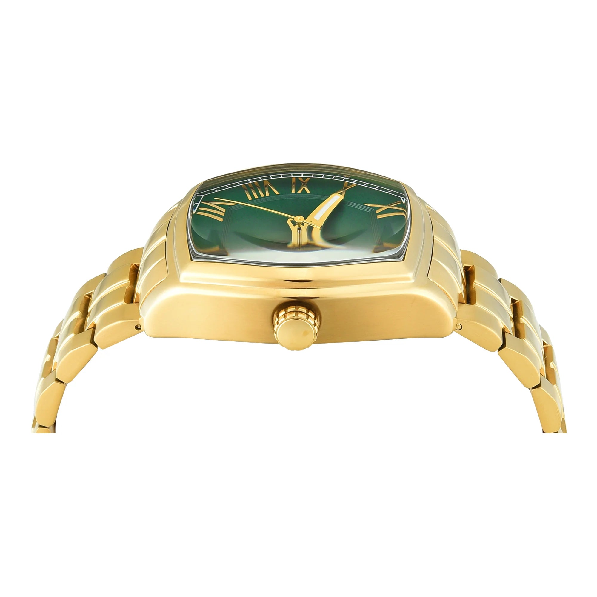 Timex TWEG25905 | TIMEX Green Tonneau Dial Analog Men's Watch.