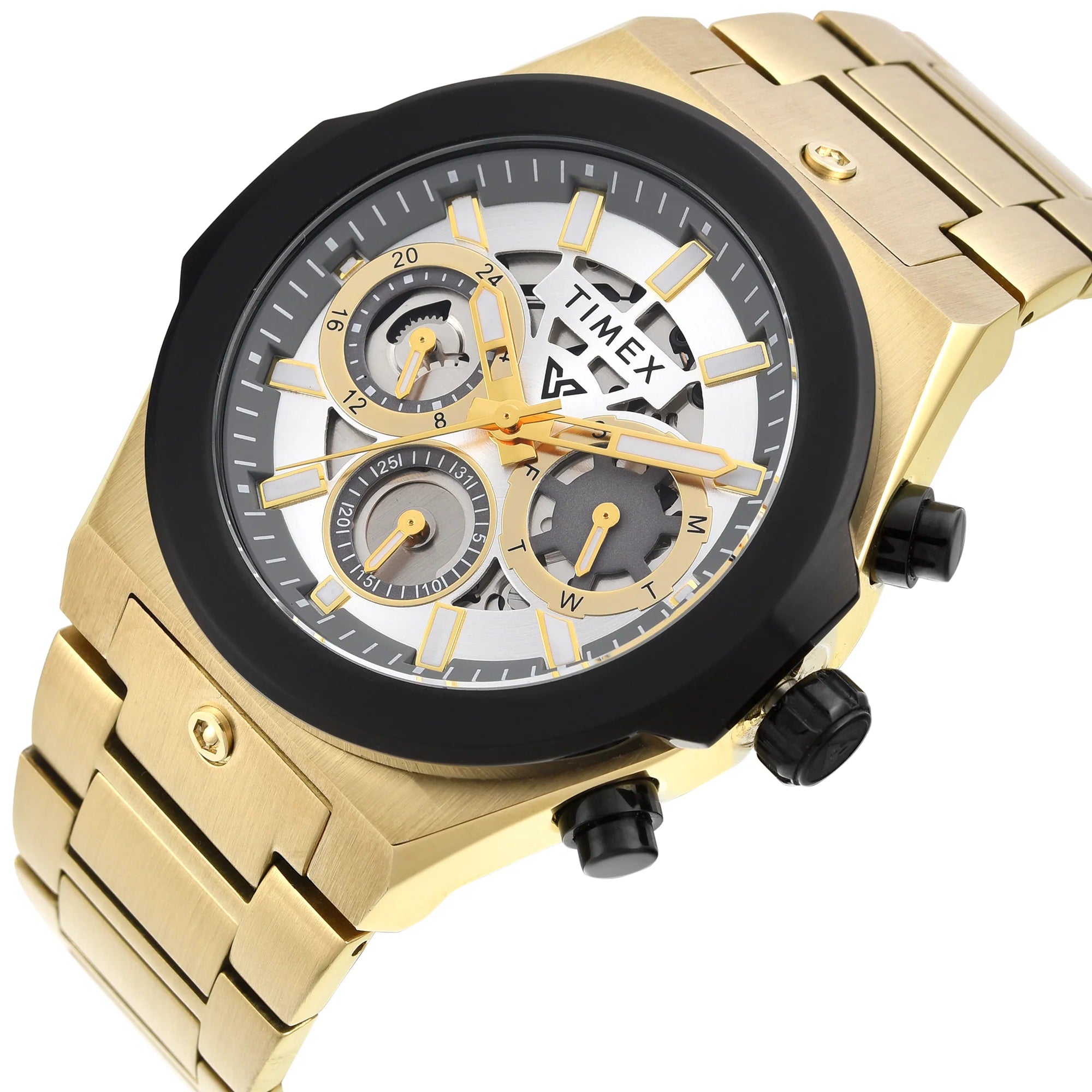Timex TWEG26101 | TIMEX Vector Men Silver Round Dial Analog Watch.