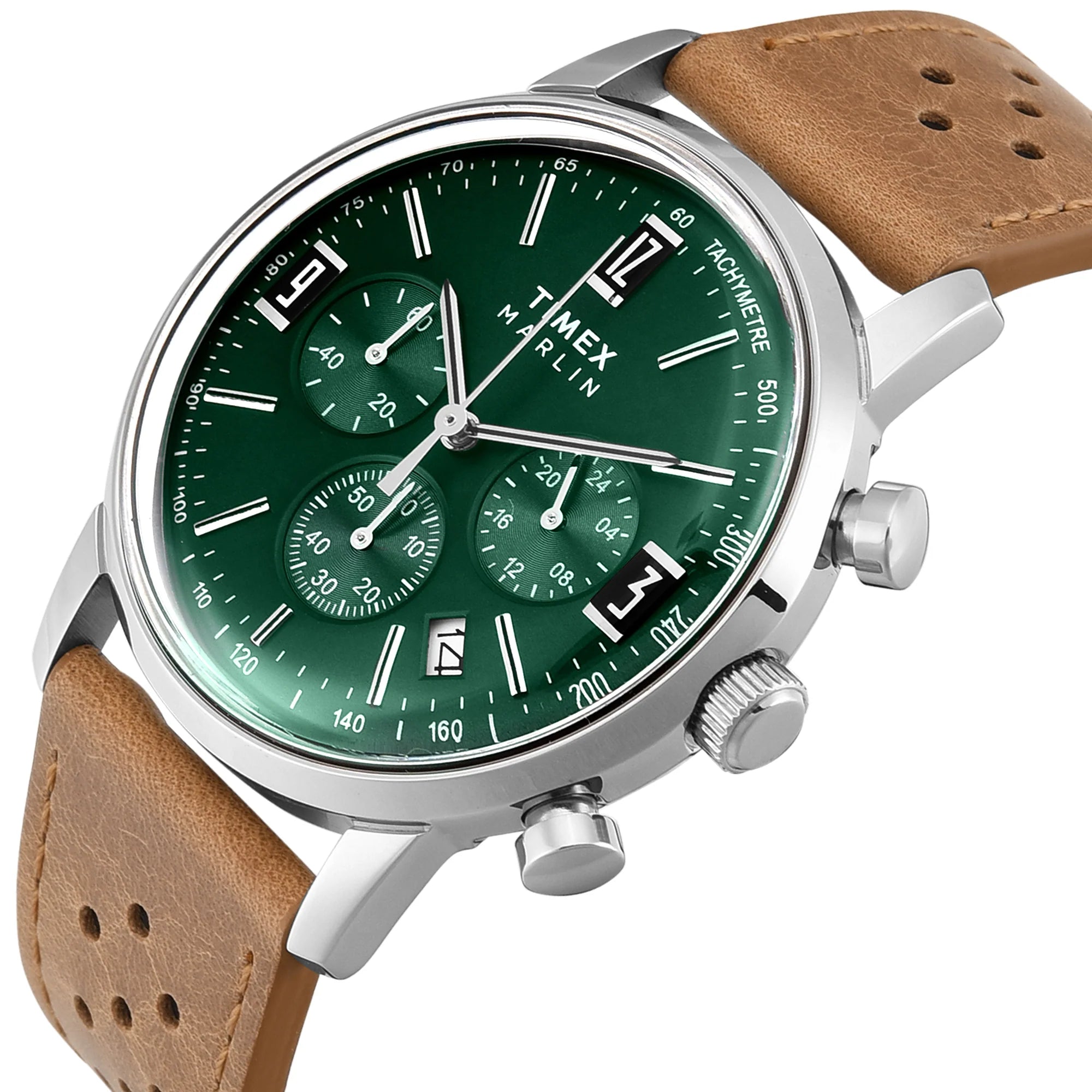 Timex TWEG26702 | TIMEX Marlin? Green Round Dial Analog Men's Watch.