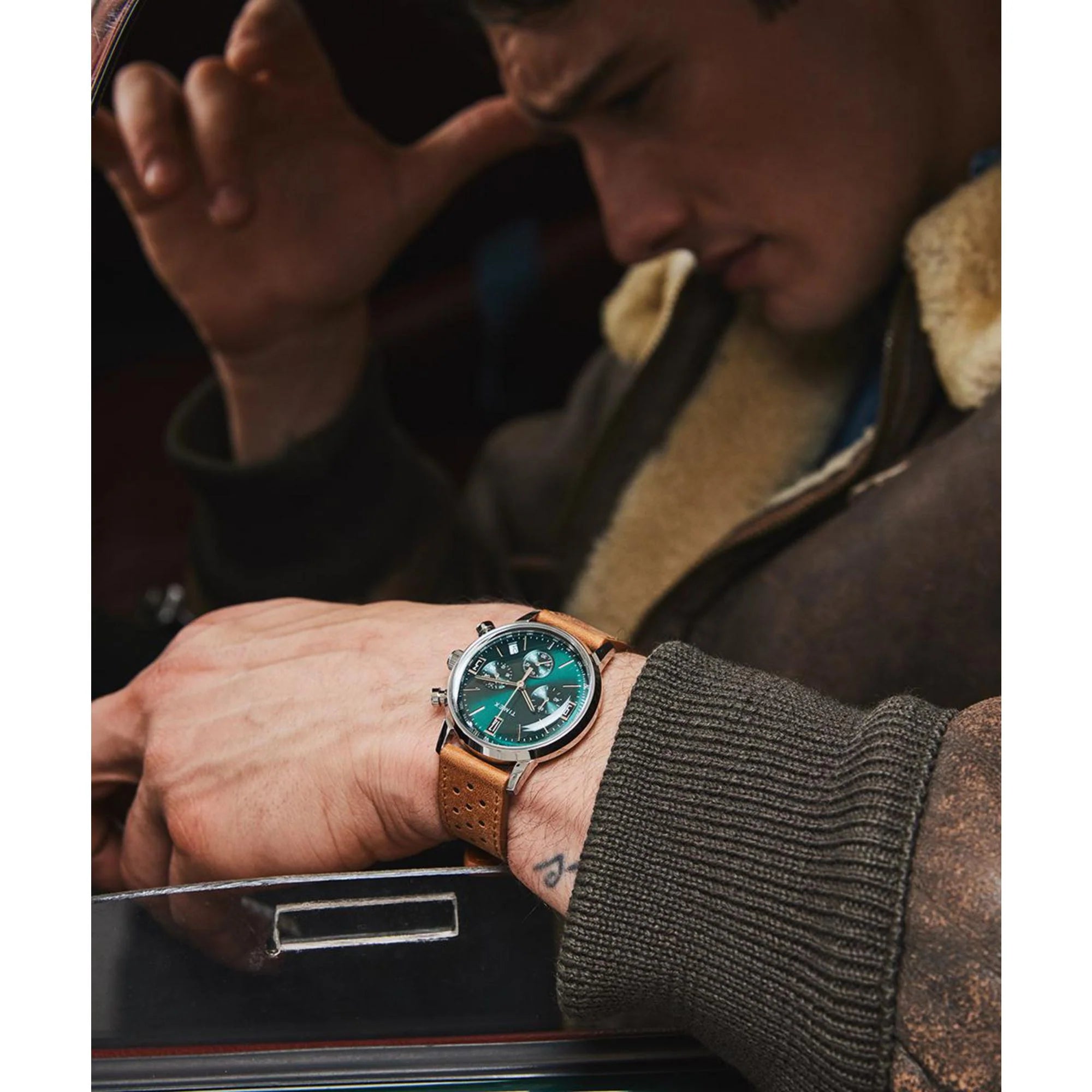 Timex TWEG26702 | TIMEX Marlin? Green Round Dial Analog Men's Watch.