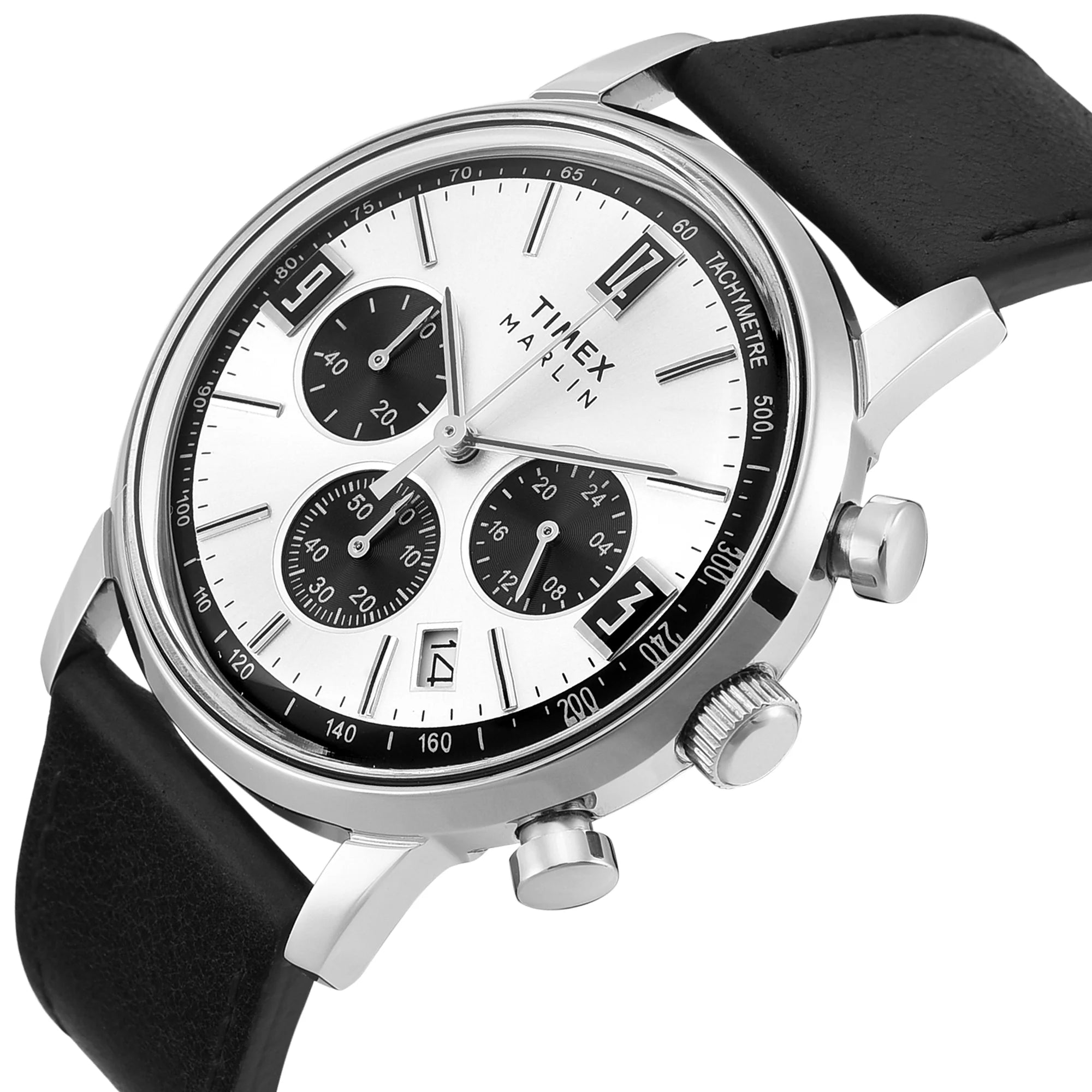 Timex TWEG26703 | TIMEX MARLIN Silver-Tone Round Dial Analog Men's Watch.