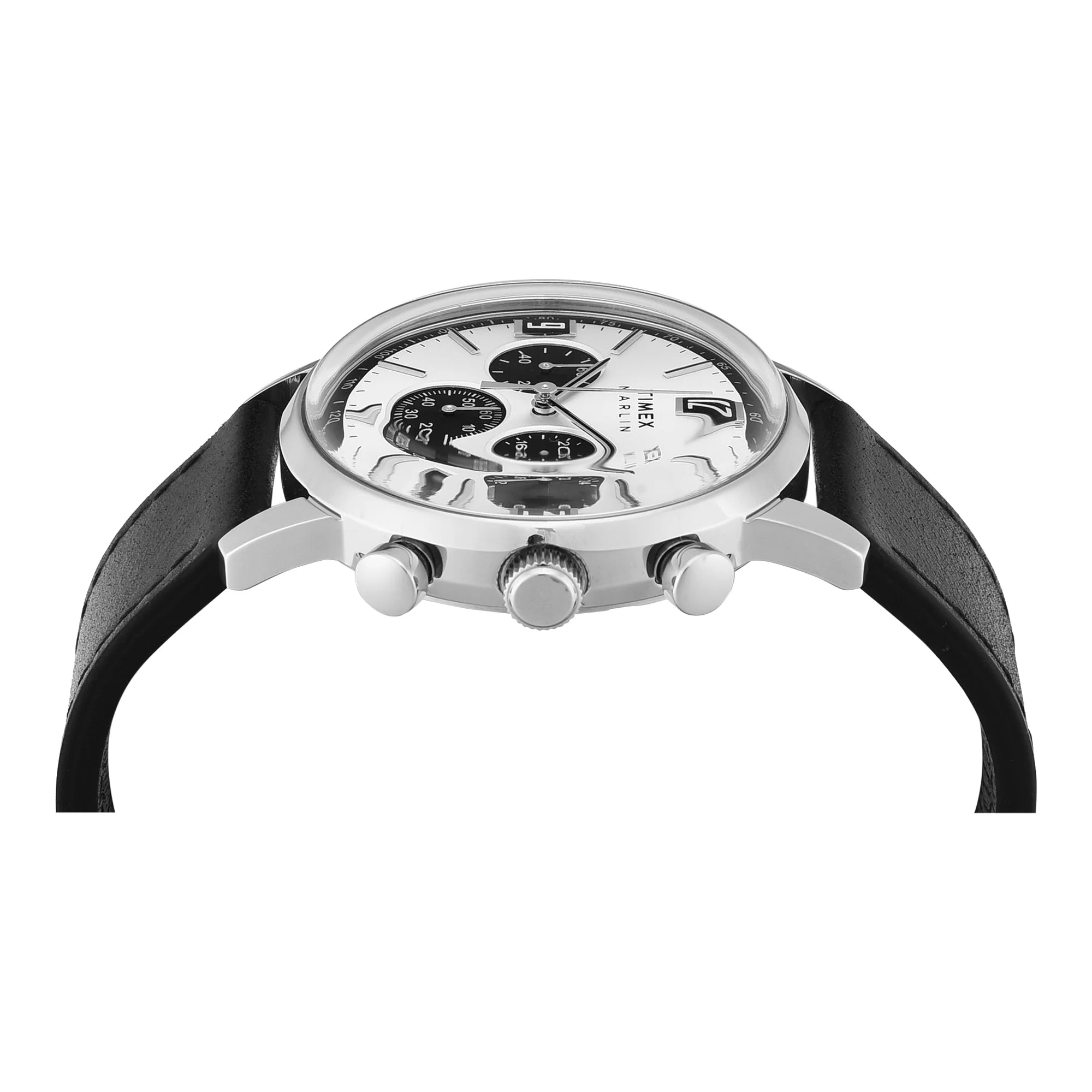 Timex TWEG26703 | TIMEX MARLIN Silver-Tone Round Dial Analog Men's Watch.