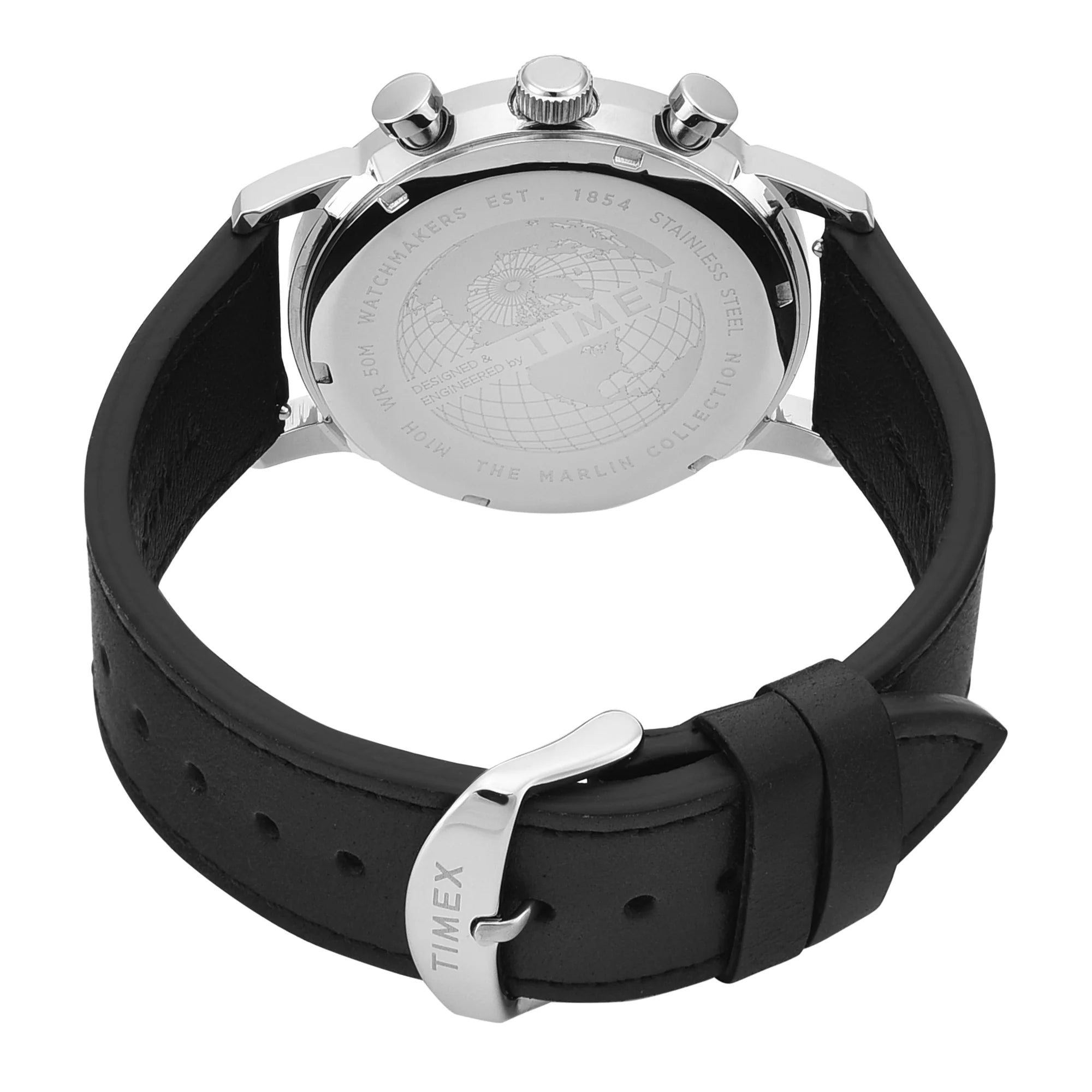 Timex TWEG26703 | TIMEX MARLIN Silver-Tone Round Dial Analog Men's Watch.
