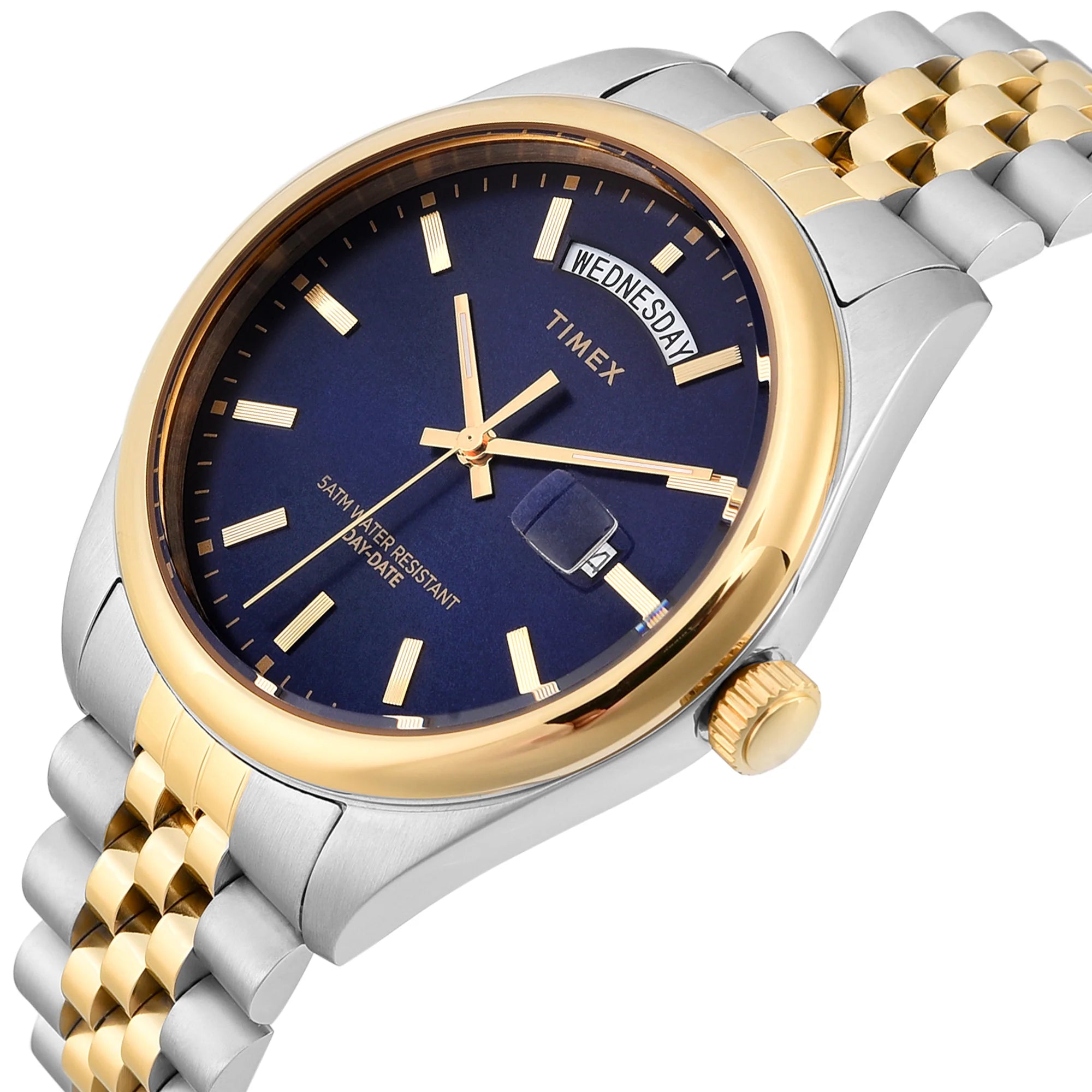 Timex TWEG27100 | TIMEX TREND Blue Round Dial Analog Men's Watch.